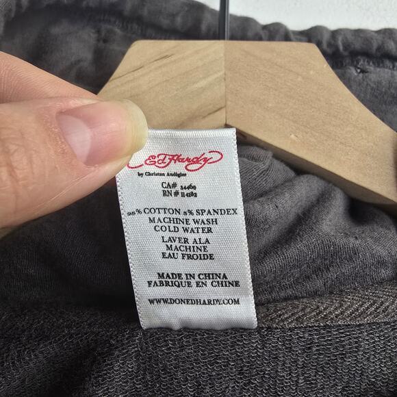 Vintage Ed Hardy by Christian Audigier Tiger International Full Zip Hoodie M - Picture 10 of 10